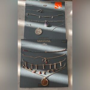 New - Two sets of Ladies Choker Style Necklaces (Set 3)